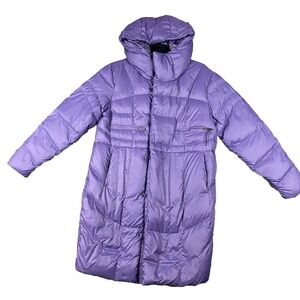 Under Armour Women's Down Insulated Full Zip Parka Jacket 1342791 Purple Hooded